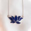 Lotus Flower Sodallite Necklace