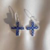 Sodalite Mystic Cross Earrings